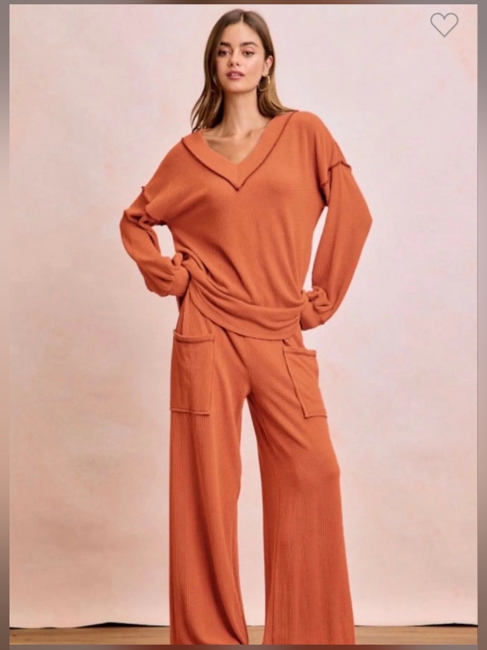 Bibi Sienna Ribbed Lounge Set NWT XL ✨